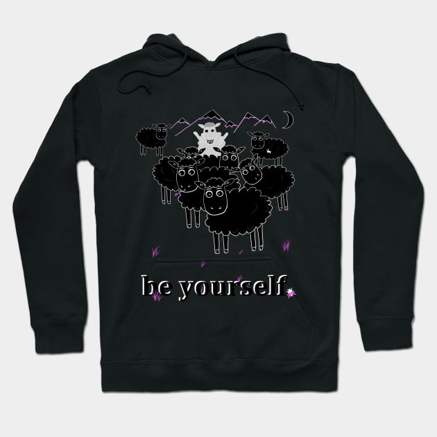 Be yourself Hoodie by Hot-Mess-Zone